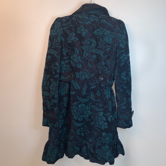 Anthro Elevenses Emerald Isle Coat 8 - Picture 2 of 14